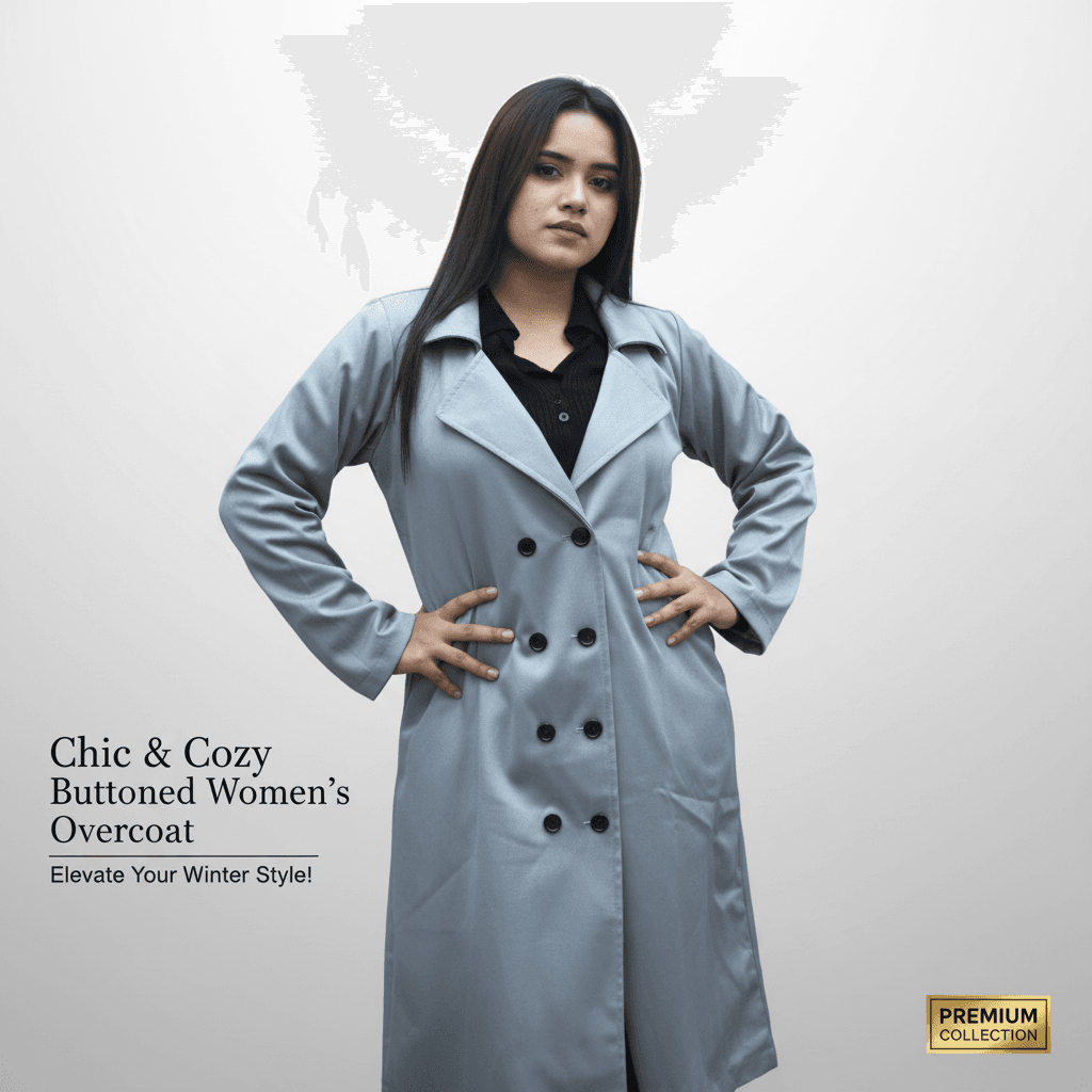 Chic & Cozy Buttoned Overcoat