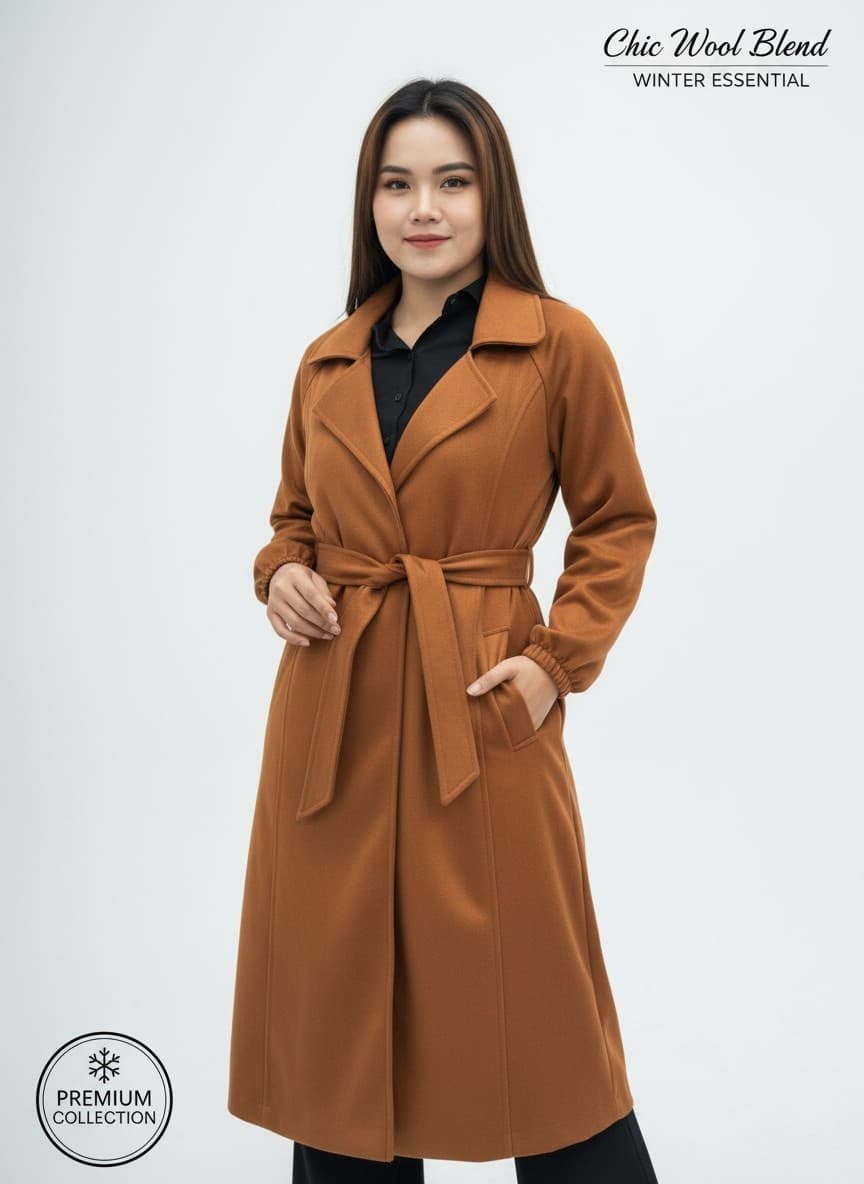 Chic Sweet Leather Overcoat Kehlani