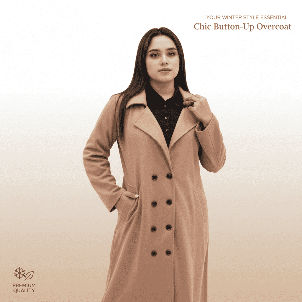 Chic Button-Up Overcoat