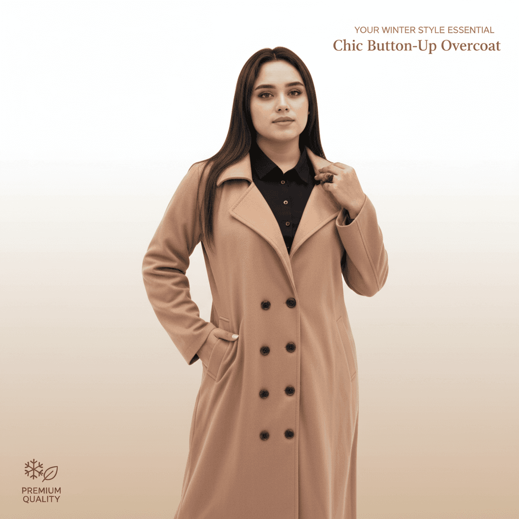 Chic Button-Up Overcoat