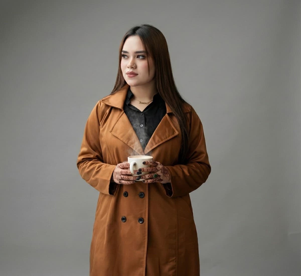 Chic Classic Overcoat Peachy Peach